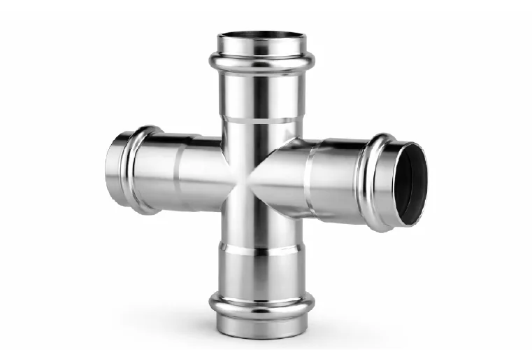 Stainless steel double press fittings