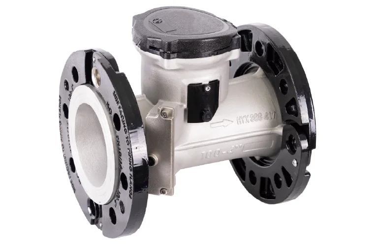 Large-bore flanged ultrasonic water meter